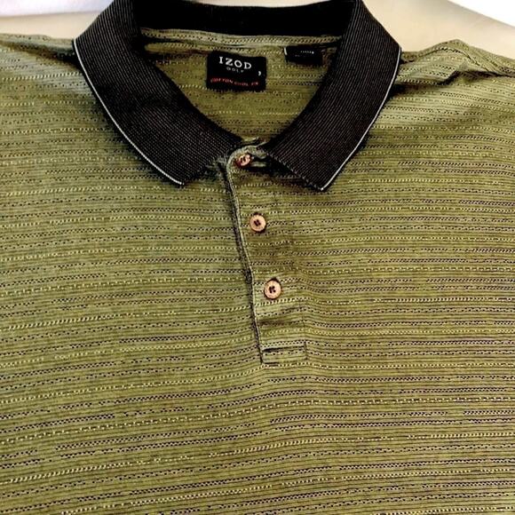 Izod Men’s XL Golf Shirt Cotton Cool - FX Olive Green Color. - Picture 1 of 12
